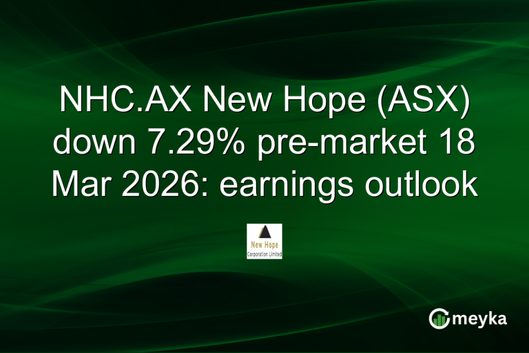 NHC.AX New Hope (ASX) down 7.29% pre-market 18 Mar 2026: earnings outlook