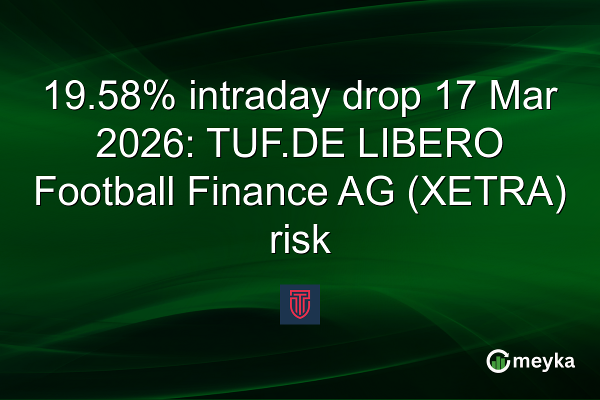 19.58% intraday drop 17 Mar 2026: TUF.DE LIBERO Football Finance AG (XETRA) risk