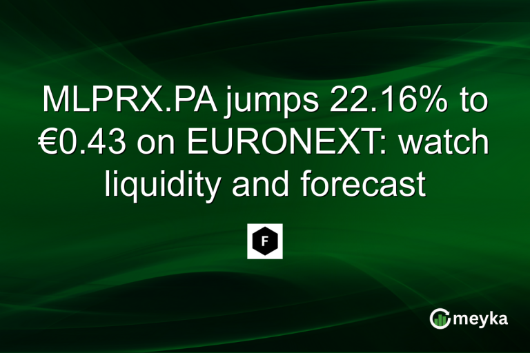 MLPRX.PA jumps 22.16% to €0.43 on EURONEXT: watch liquidity and forecast