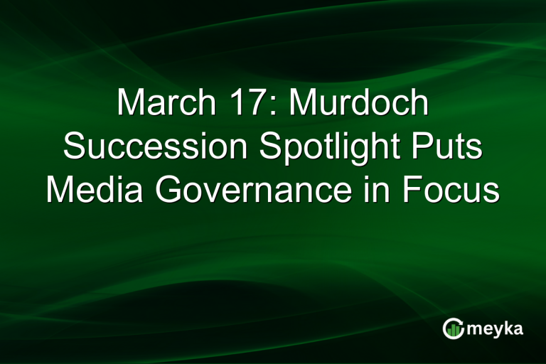 March 17: Murdoch Succession Spotlight Puts Media Governance in Focus
