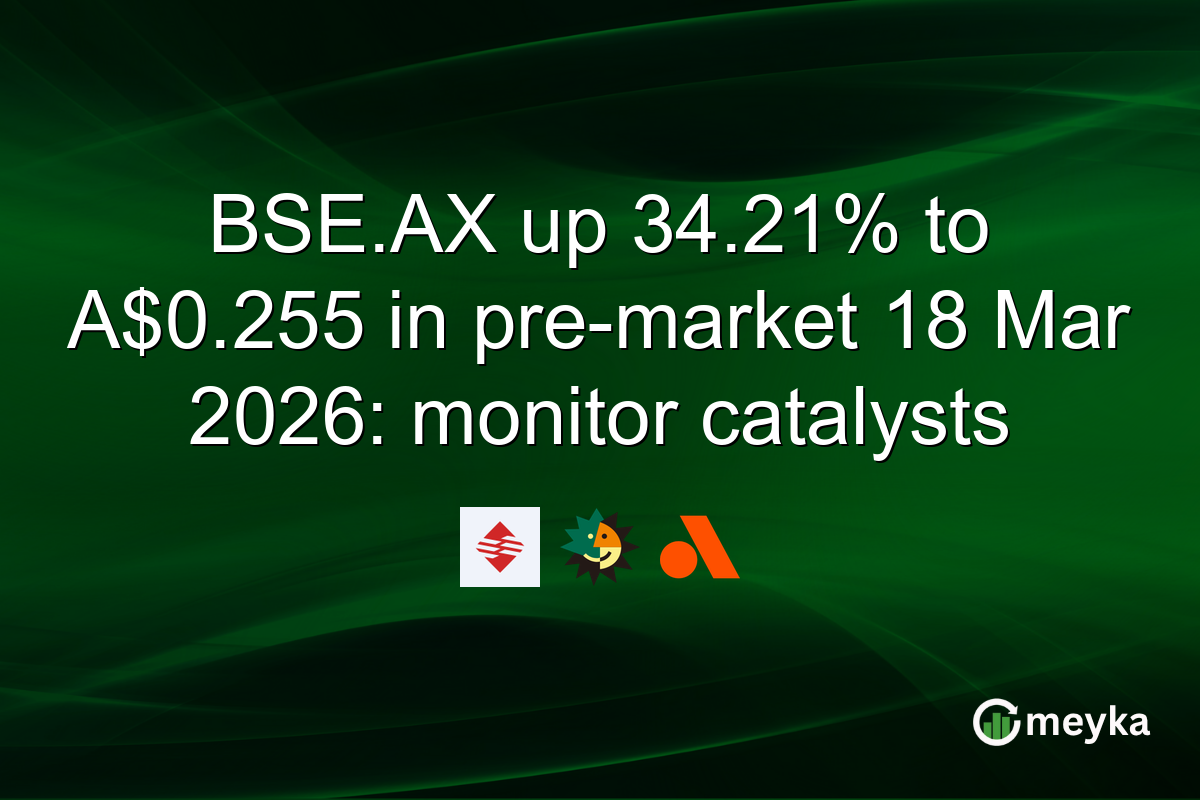 BSE.AX up 34.21% to A$0.255 in pre-market 18 Mar 2026: monitor catalysts