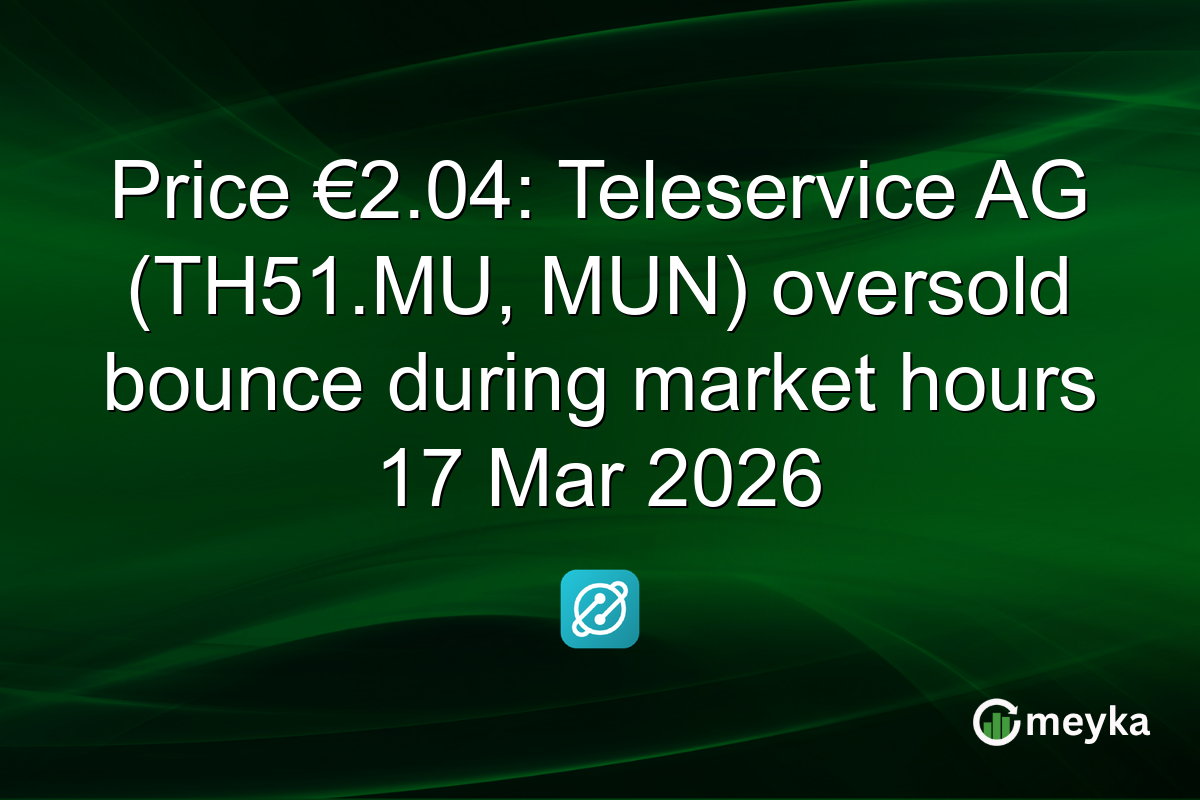 Price €2.04: Teleservice AG (TH51.MU, MUN) oversold bounce during market hours 17 Mar 2026