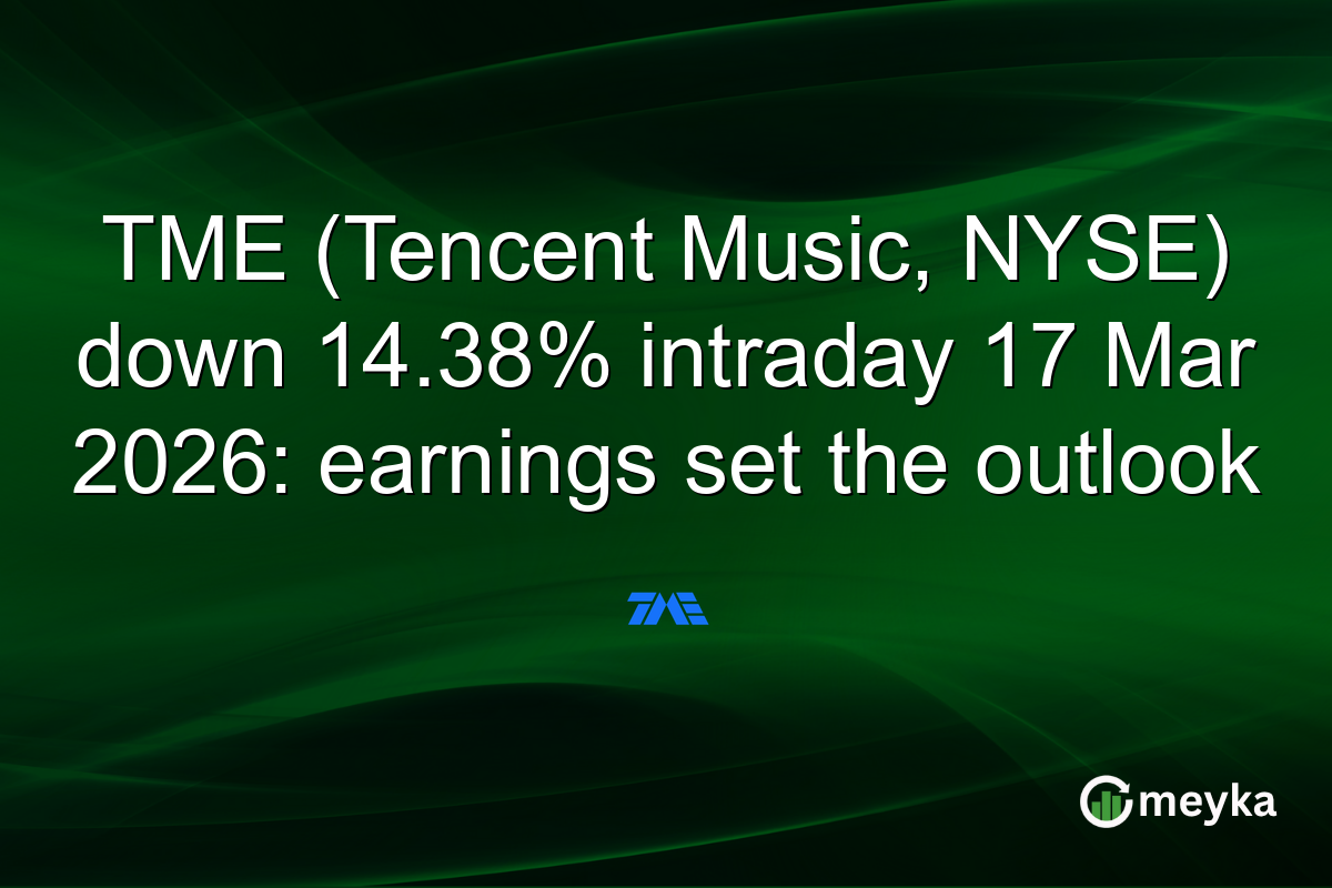 TME (Tencent Music, NYSE) down 14.38% intraday 17 Mar 2026: earnings set the outlook
