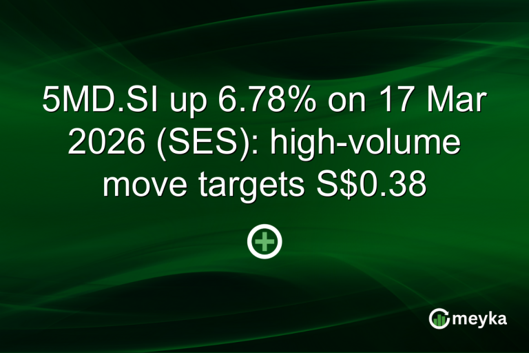5MD.SI up 6.78% on 17 Mar 2026 (SES): high-volume move targets S$0.38