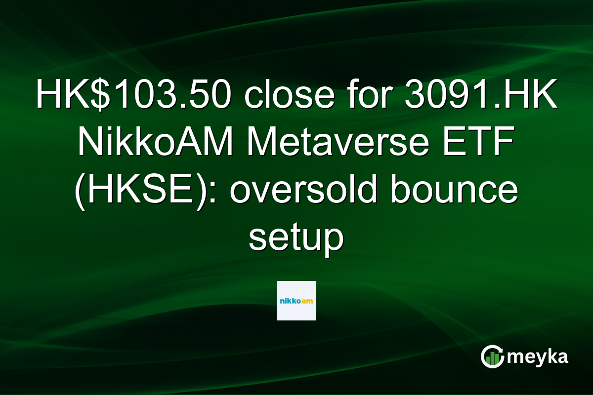 HK$103.50 close for 3091.HK NikkoAM Metaverse ETF (HKSE): oversold bounce setup