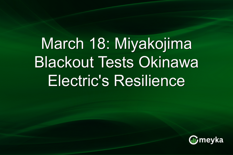 March 18: Miyakojima Blackout Tests Okinawa Electric's Resilience