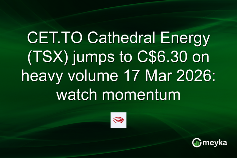 CET.TO Cathedral Energy (TSX) jumps to C$6.30 on heavy volume 17 Mar 2026: watch momentum