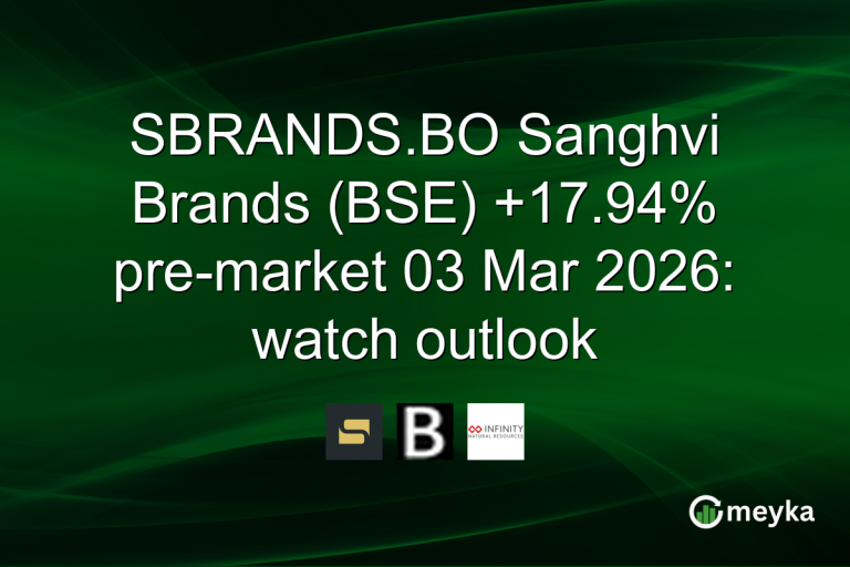 SBRANDS.BO Sanghvi Brands (BSE) +17.94% pre-market 03 Mar 2026: watch outlook