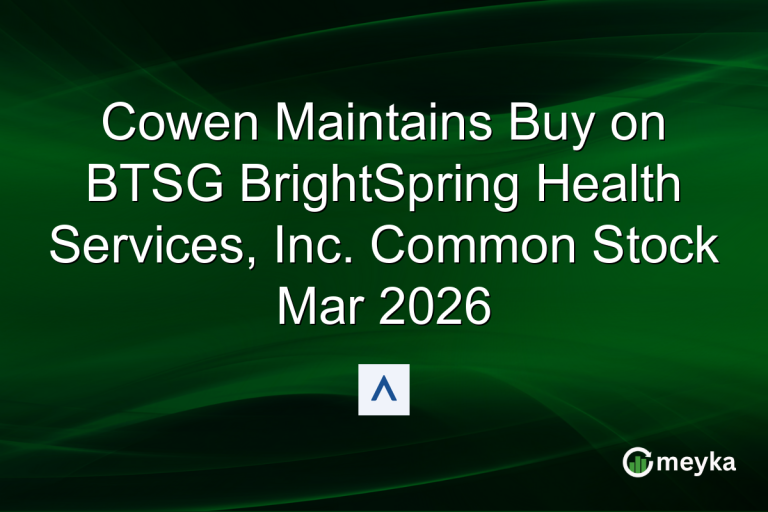 Cowen Maintains Buy on BTSG BrightSpring Health Services, Inc. Common Stock Mar 2026