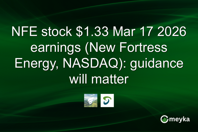 NFE stock $1.33 Mar 17 2026 earnings (New Fortress Energy, NASDAQ): guidance will matter