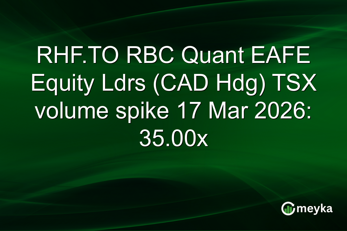 RHF.TO RBC Quant EAFE Equity Ldrs (CAD Hdg) TSX volume spike 17 Mar 2026: 35.00x