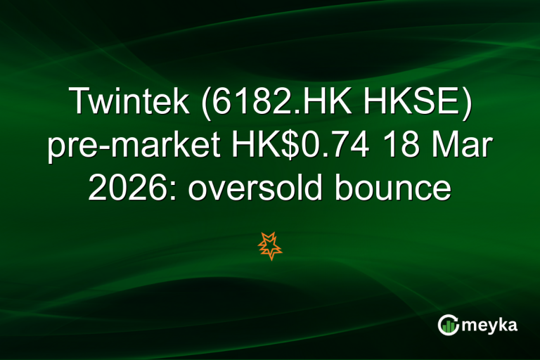Twintek (6182.HK HKSE) pre-market HK$0.74 18 Mar 2026: oversold bounce