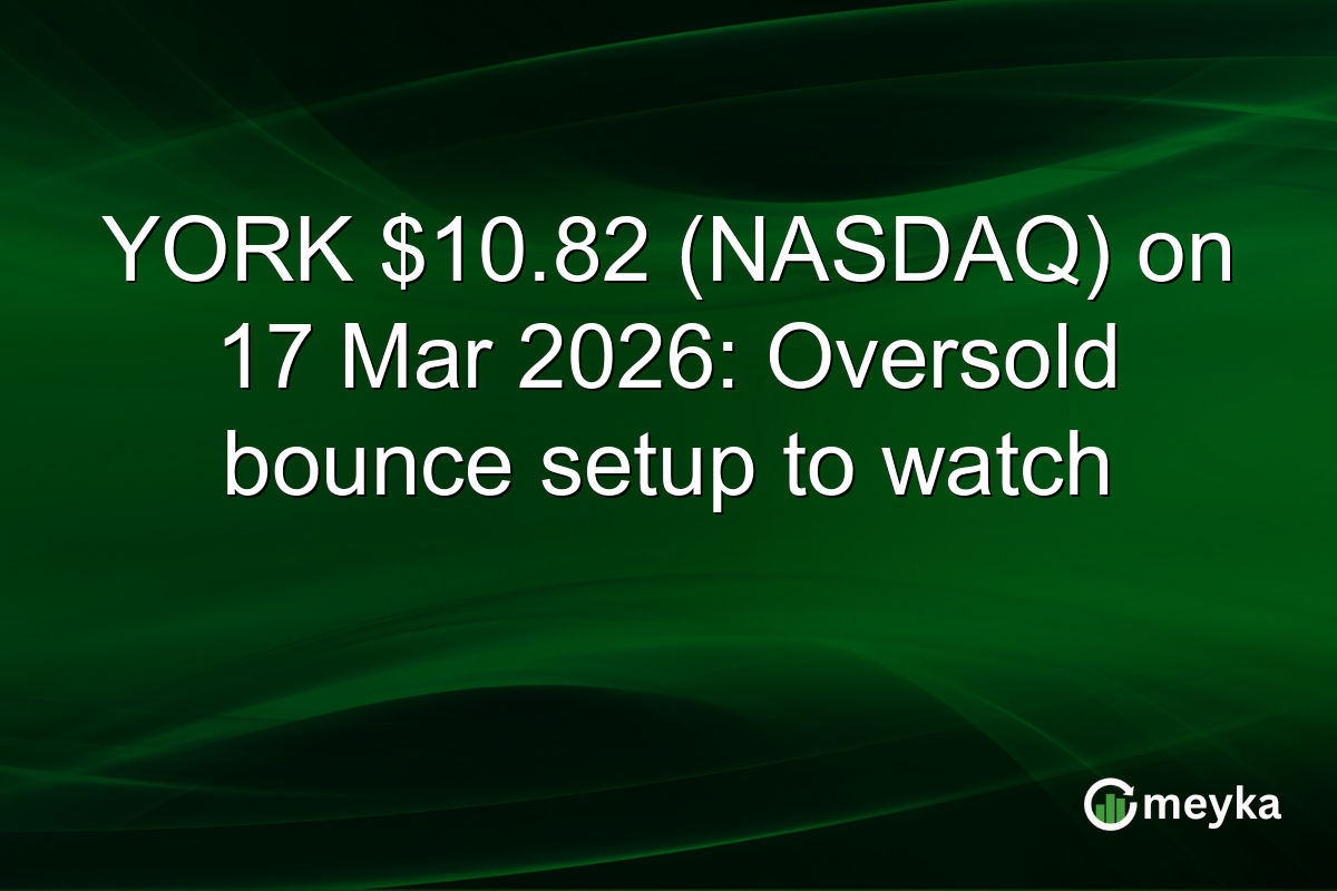 YORK $10.82 (NASDAQ) on 17 Mar 2026: Oversold bounce setup to watch