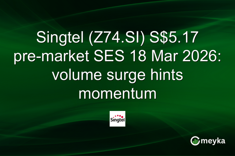 Singtel (Z74.SI) S$5.17 pre-market SES 18 Mar 2026: volume surge hints momentum