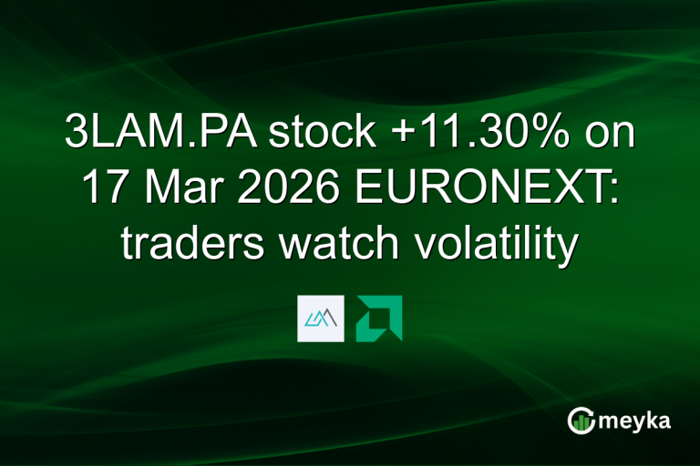 3LAM.PA stock +11.30% on 17 Mar 2026 EURONEXT: traders watch volatility