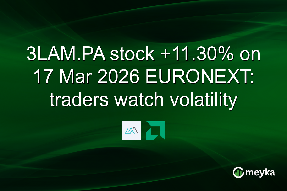 3LAM.PA stock +11.30% on 17 Mar 2026 EURONEXT: traders watch volatility