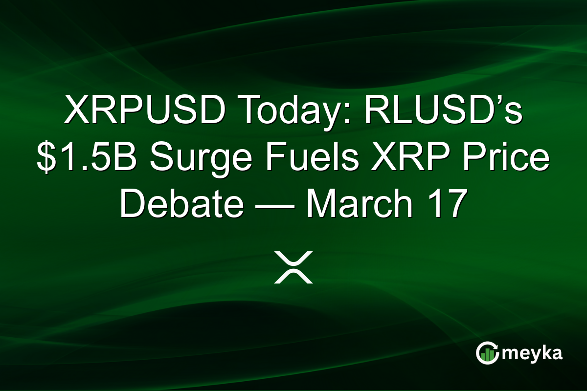 XRPUSD Today: RLUSD’s $1.5B Surge Fuels XRP Price Debate — March 17