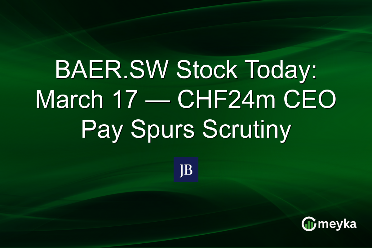 BAER.SW Stock Today: March 17 — CHF24m CEO Pay Spurs Scrutiny