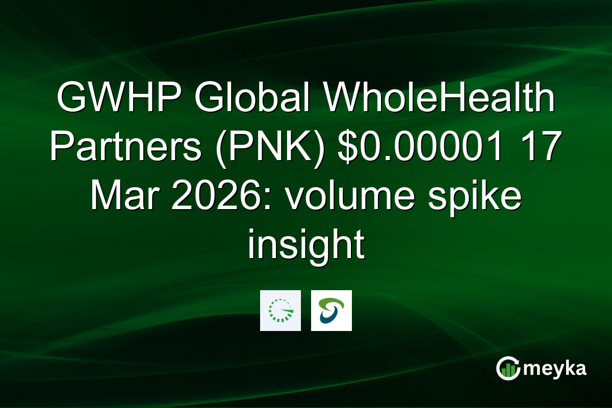 GWHP Global WholeHealth Partners (PNK) $0.00001 17 Mar 2026: volume spike insight