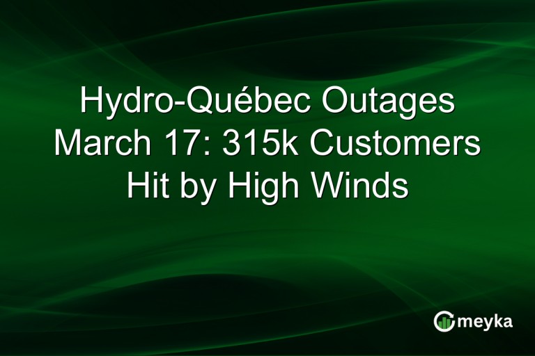 Hydro-Québec Outages March 17: 315k Customers Hit by High Winds