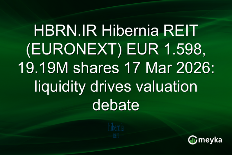 HBRN.IR Hibernia REIT (EURONEXT) EUR 1.598, 19.19M shares 17 Mar 2026: liquidity drives valuation debate