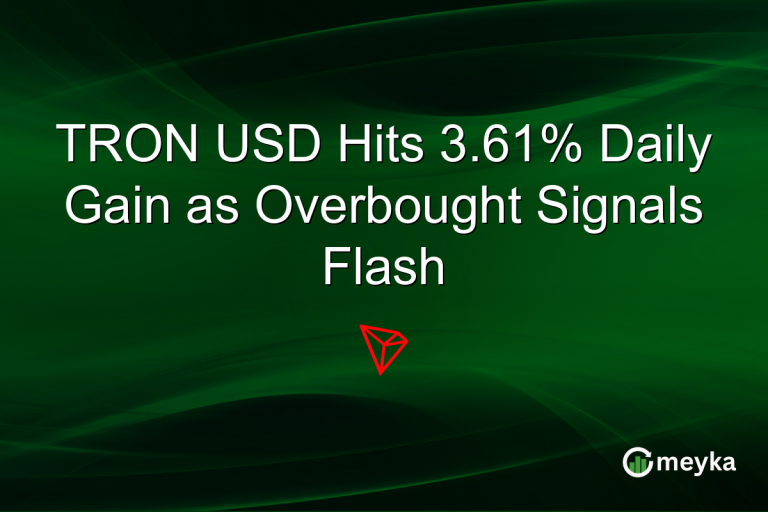 TRON USD Hits 3.61% Daily Gain as Overbought Signals Flash