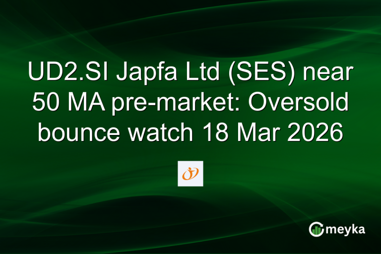UD2.SI Japfa Ltd (SES) near 50 MA pre-market: Oversold bounce watch 18 Mar 2026