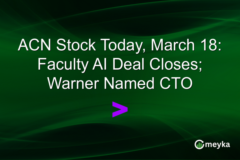 ACN Stock Today, March 18: Faculty AI Deal Closes; Warner Named CTO