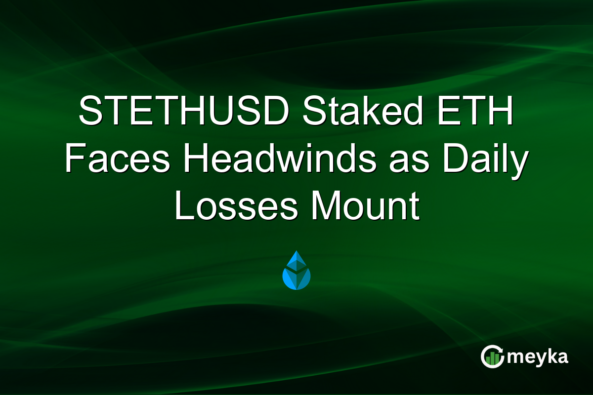 STETHUSD Staked ETH Faces Headwinds as Daily Losses Mount
