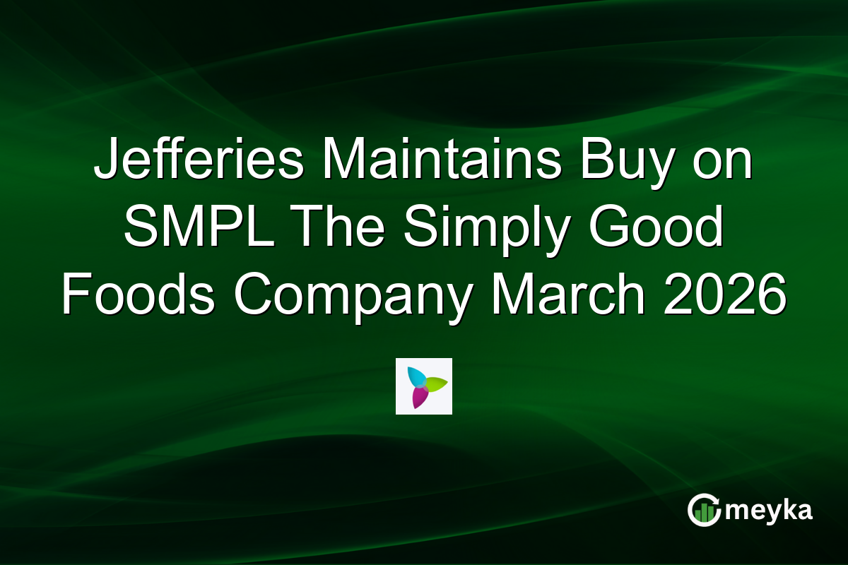 Jefferies Maintains Buy on SMPL The Simply Good Foods Company March 2026
