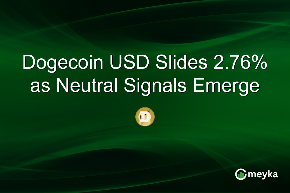 Dogecoin USD Slides 2.76% as Neutral Signals Emerge