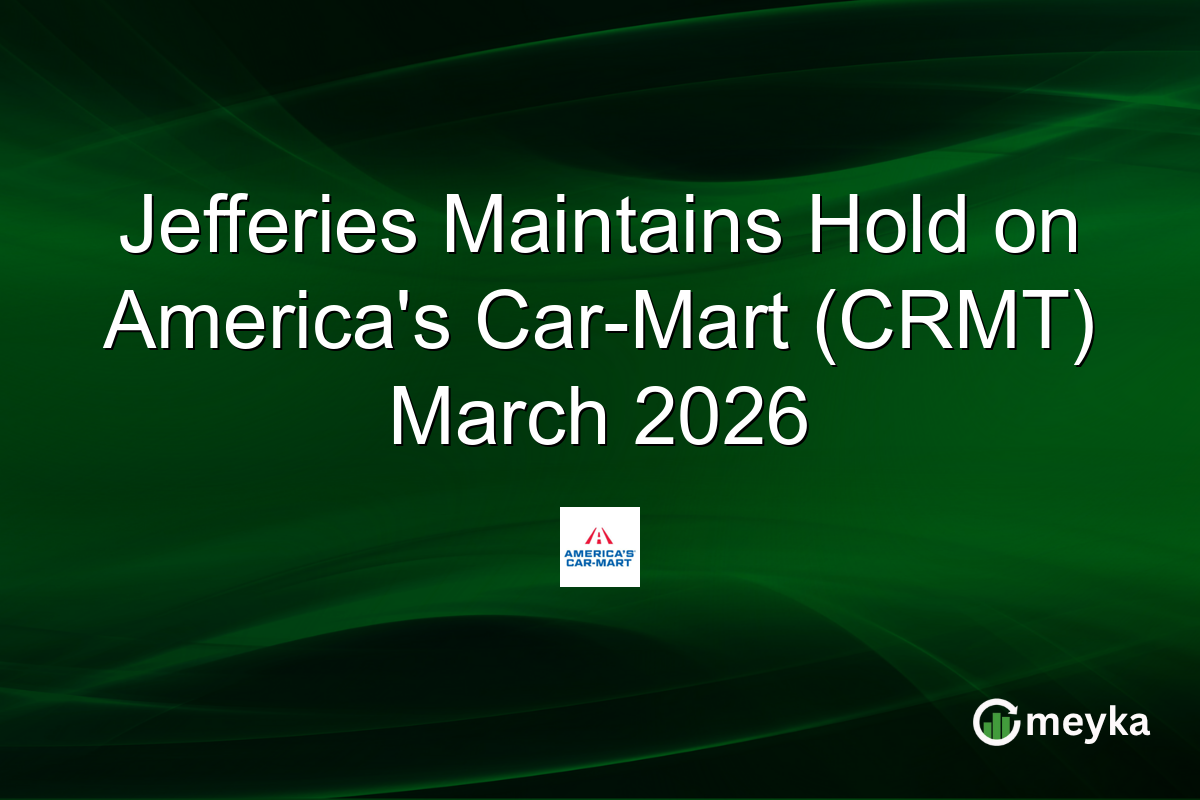 Jefferies Maintains Hold on America's Car-Mart (CRMT) March 2026