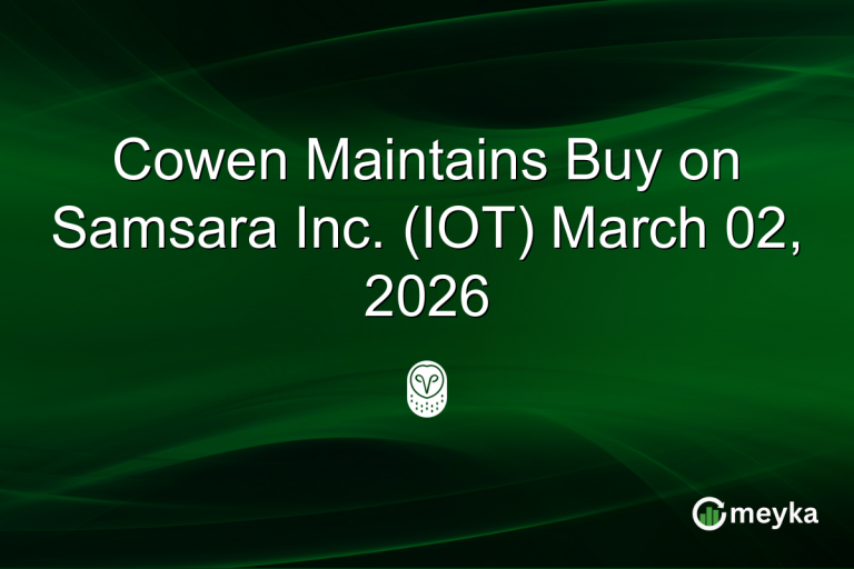 Cowen Maintains Buy on Samsara Inc. (IOT) March 02, 2026