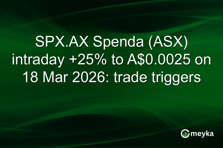 SPX.AX Spenda (ASX) intraday +25% to A$0.0025 on 18 Mar 2026: trade triggers
