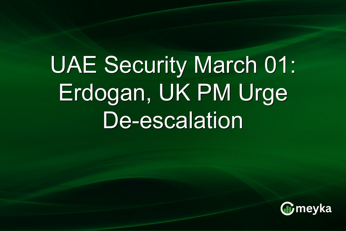 UAE Security March 01: Erdogan, UK PM Urge De-escalation