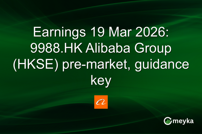 Earnings 19 Mar 2026: 9988.HK Alibaba Group (HKSE) pre-market, guidance key