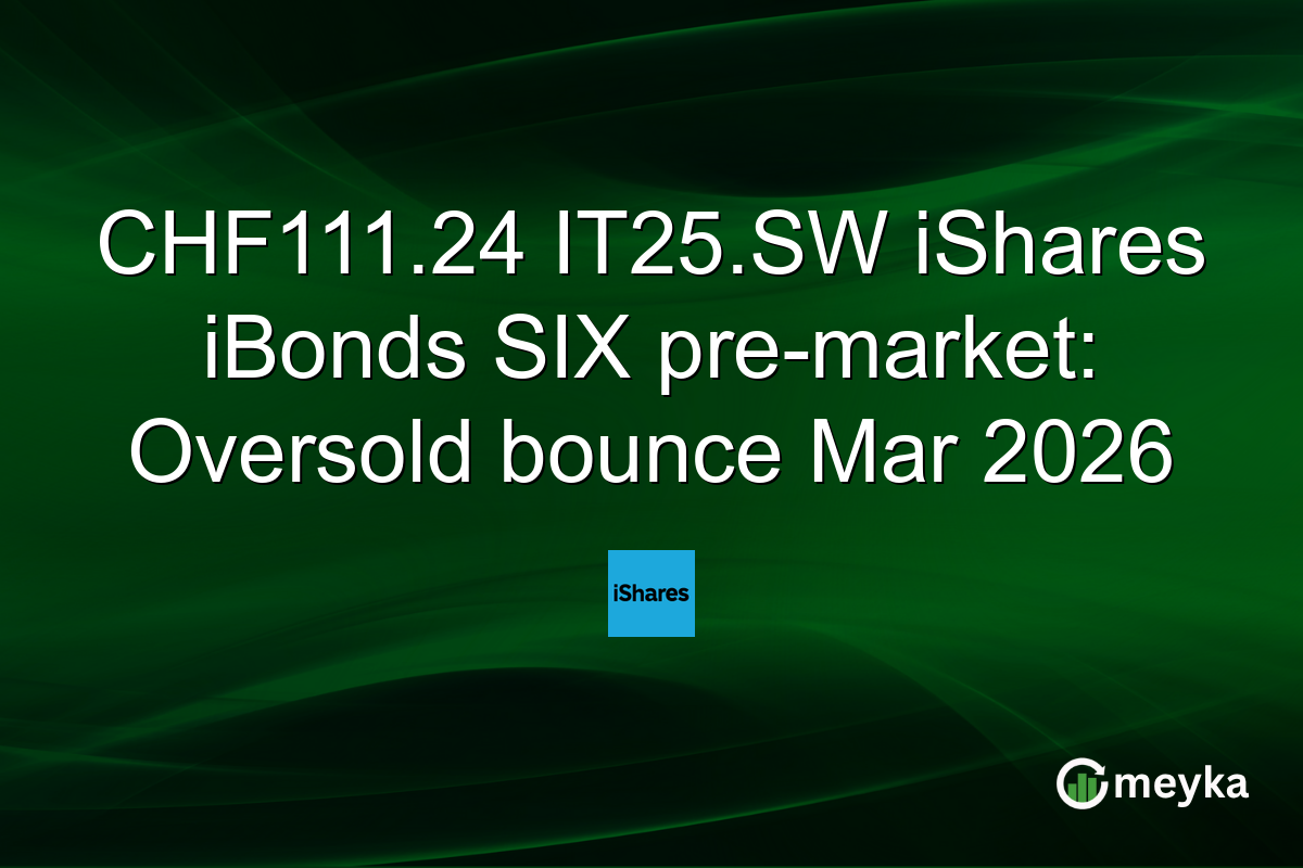CHF111.24 IT25.SW iShares iBonds SIX pre-market: Oversold bounce Mar 2026