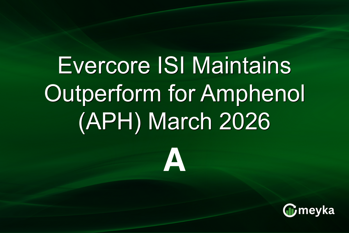 Evercore ISI Maintains Outperform for Amphenol (APH) March 2026