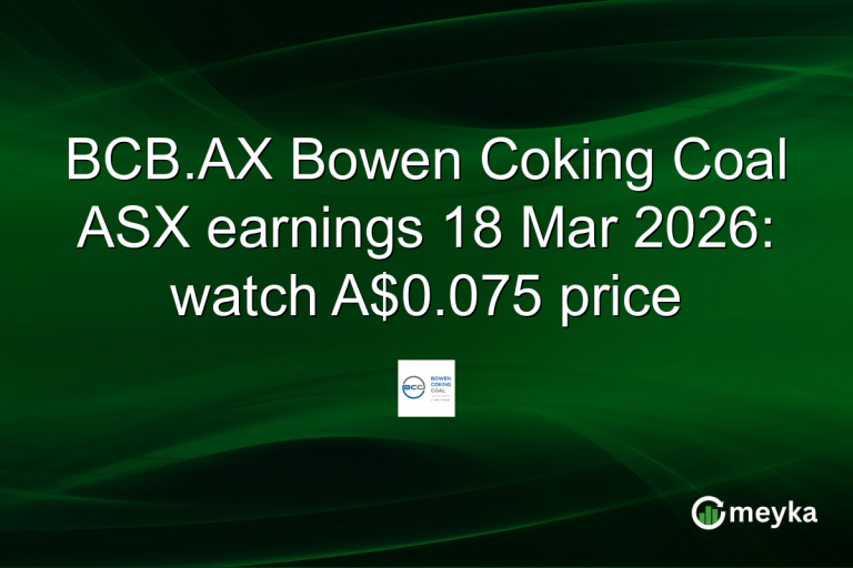 BCB.AX Bowen Coking Coal ASX earnings 18 Mar 2026: watch A$0.075 price