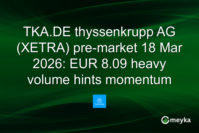 TKA.DE thyssenkrupp AG (XETRA) pre-market 18 Mar 2026: EUR 8.09 heavy volume hints momentum