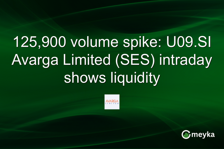 125,900 volume spike: U09.SI Avarga Limited (SES) intraday shows liquidity