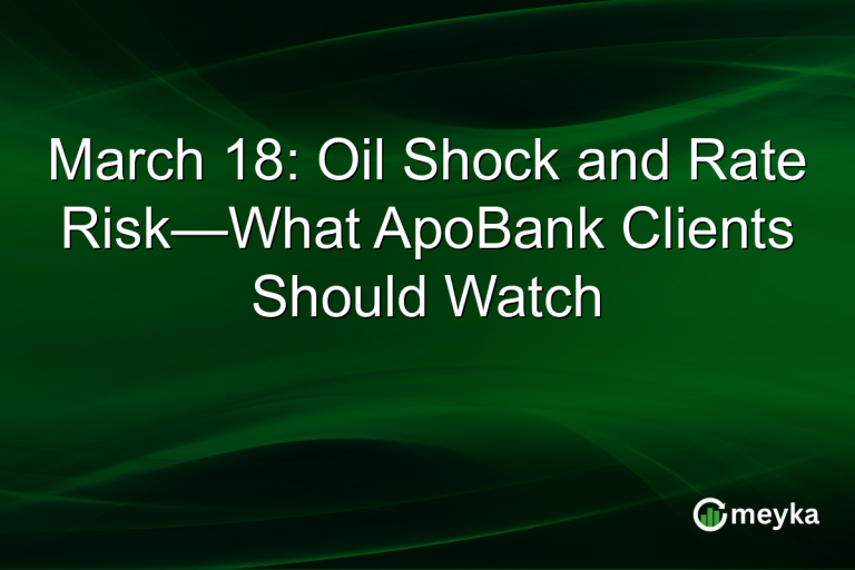March 18: Oil Shock and Rate Risk—What ApoBank Clients Should Watch
