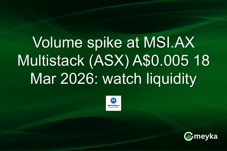 Volume spike at MSI.AX Multistack (ASX) A$0.005 18 Mar 2026: watch liquidity