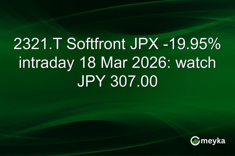 2321.T Softfront JPX -19.95% intraday 18 Mar 2026: watch JPY 307.00