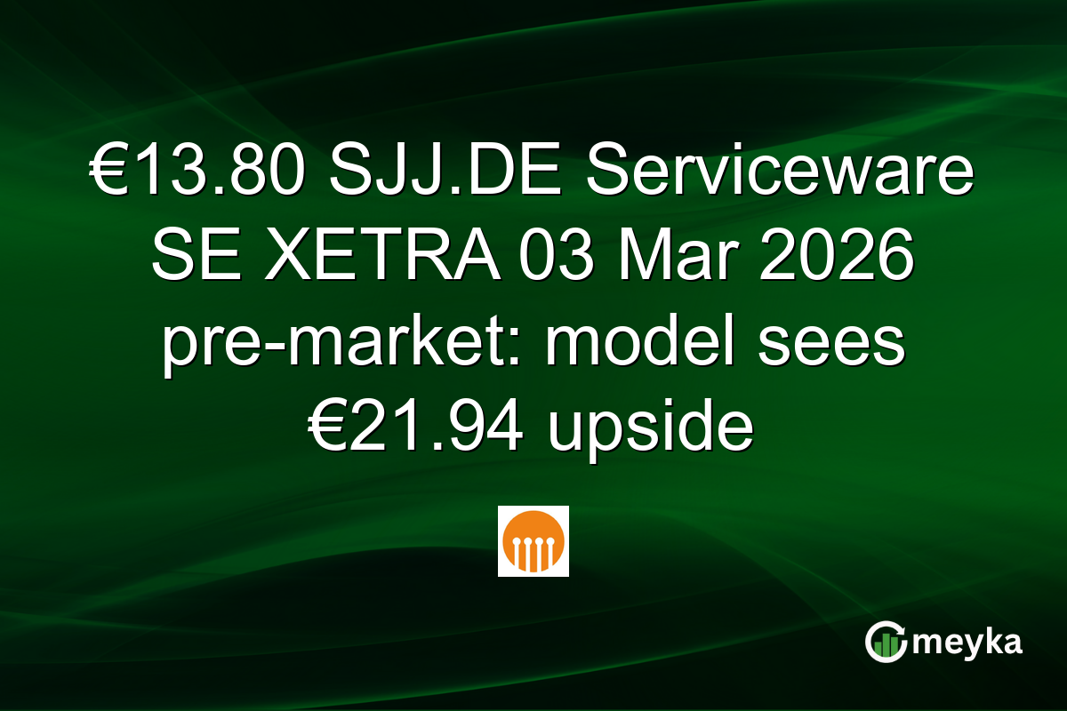 €13.80 SJJ.DE Serviceware SE XETRA 03 Mar 2026 pre-market: model sees €21.94 upside