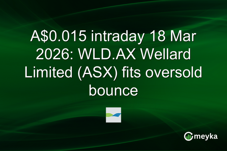 A$0.015 intraday 18 Mar 2026: WLD.AX Wellard Limited (ASX) fits oversold bounce