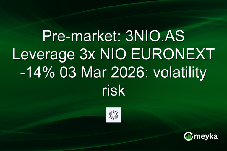 Pre-market: 3NIO.AS Leverage 3x NIO EURONEXT -14% 03 Mar 2026: volatility risk