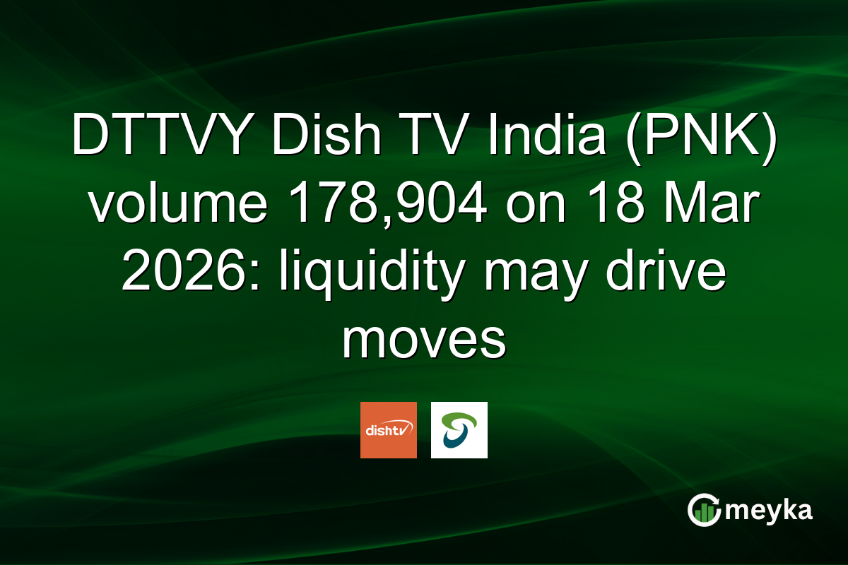DTTVY Dish TV India (PNK) volume 178,904 on 18 Mar 2026: liquidity may drive moves