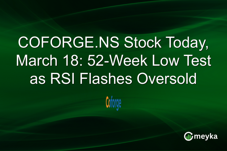 COFORGE.NS Stock Today, March 18: 52-Week Low Test as RSI Flashes Oversold