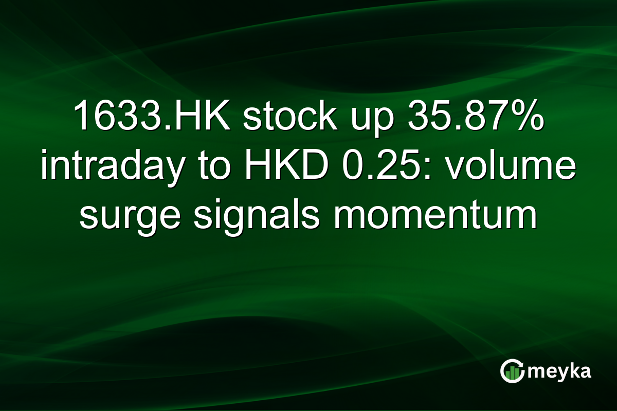 1633.HK stock up 35.87% intraday to HKD 0.25: volume surge signals momentum